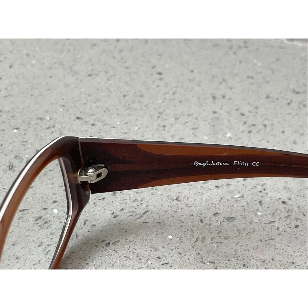 Rough Justice Eyeglasses Fling Brown Sugar Women's Demo Frames ONLY 53-16-140